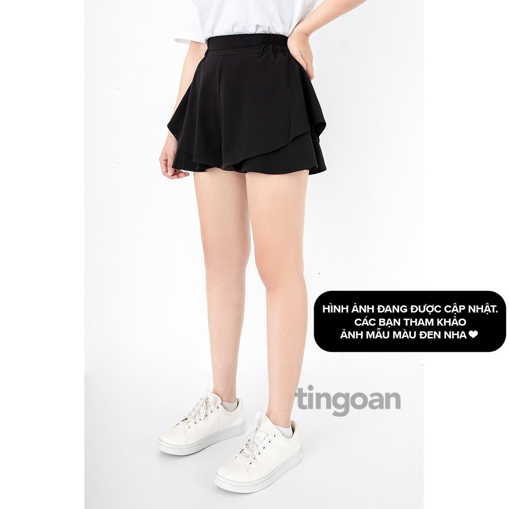 Quần váy xoè 2 tầng chun co giãn trắng tingoan NORTHIE SKORT/WH