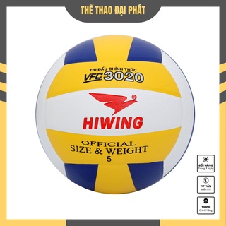 Quả bóng chuyền da Hiwing size 5 VFC 3020 tiêu chuẩn thi đấu, Tặng kèm kim + lưới