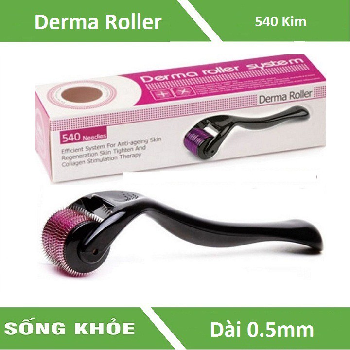 Cây Lăn Kim Derma Roller DRS, ZGTS 540 kim, 192 kim, trị sẹo rổ, thâm nám