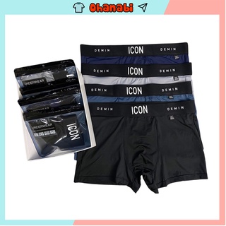 Quần lót nam cao cấp thun lạnh boxer thông hơi thoáng khí form rộng cotton mềm mịn thoáng mát cạp to đẹp ICON OHANABI