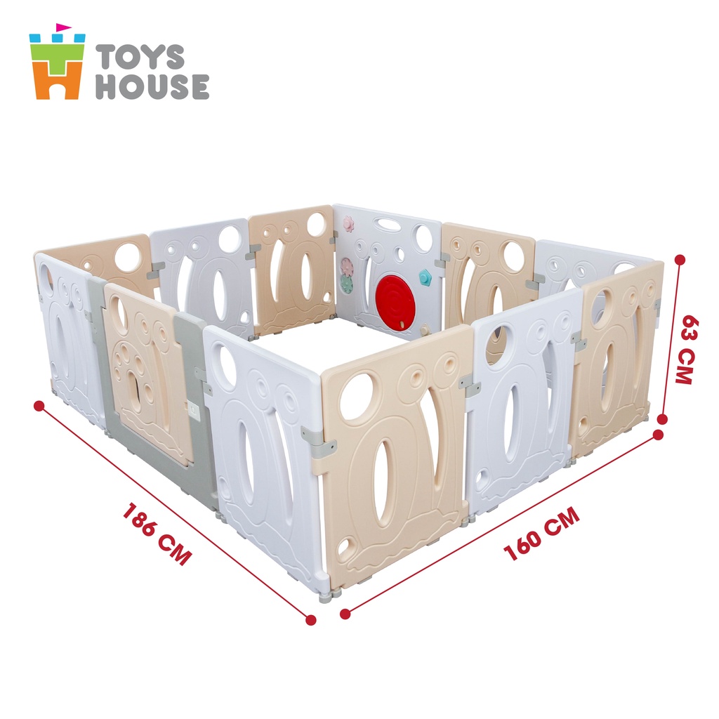 Quây cũi, nhà banh cho bé nhựa nguyên hình, hình ốc sên Toys House WM19005 - hàng chính hãng