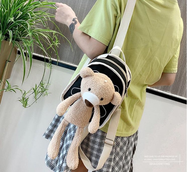 Balo gấu ciu ciu dáng mini nhỏ gọn - Balo trẻ em cute xinh xỉu - Sỉ lẻ balo trẻ con giá rẻ