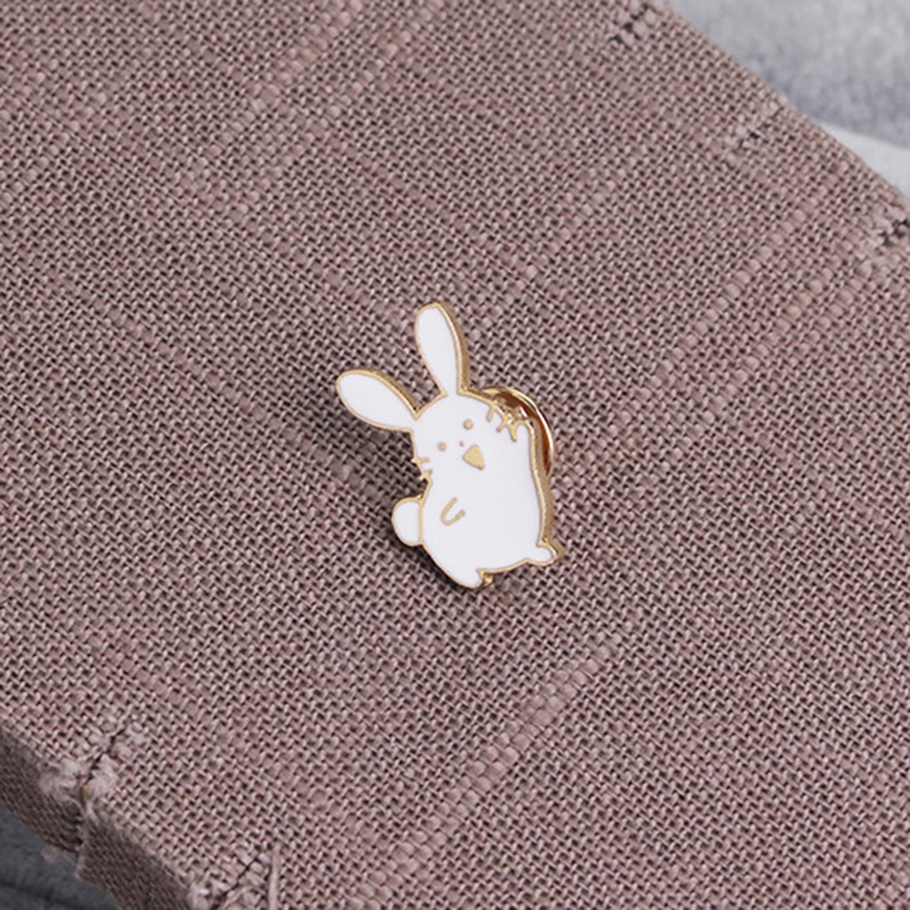 YOML✔Cute Women Cartoon Rabbit Brooch Pin Enamel Denim Backpack Badge Jewelry Gift