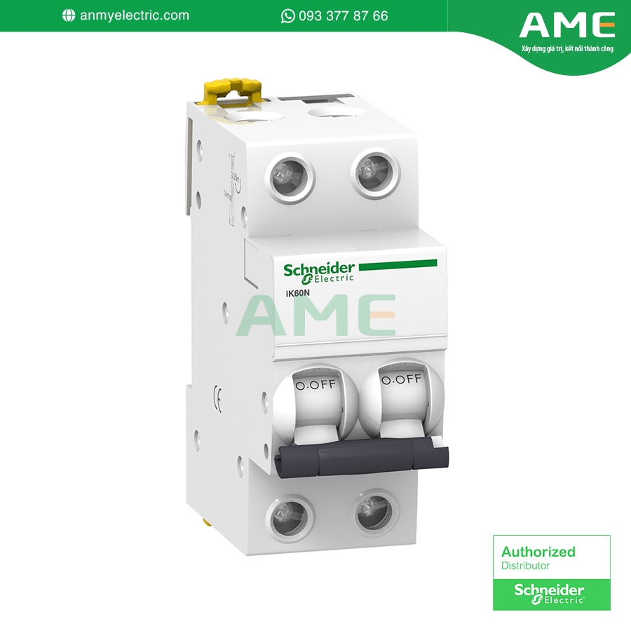 Cầu dao tự động SCHNEIDER ACTI9 iK60N MCB - 2P - 6kA - 230V - C curve