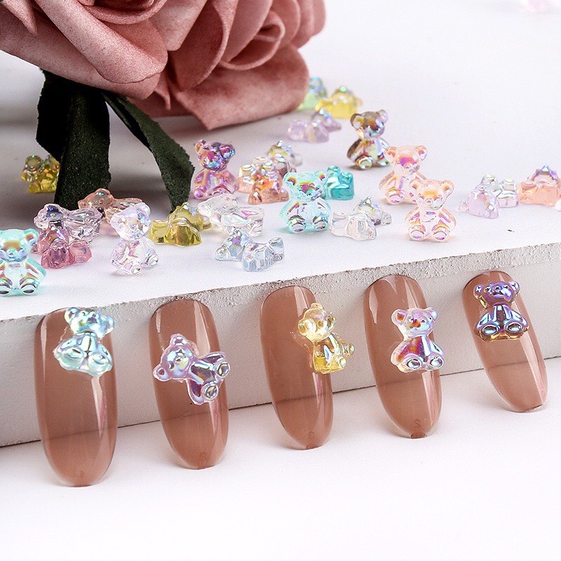 Set 20 nơ đính móng tay đủ màu