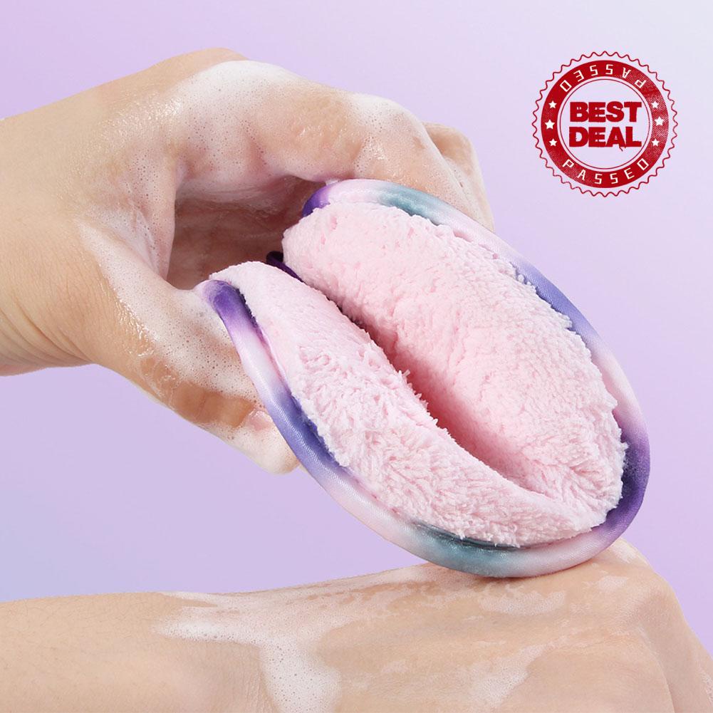 [Hàng mới về] Set 3 miếng bông tẩy trang bằng sợi micro có thể tái sử dụng U0K1