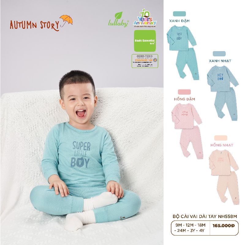 Bộ cài vai dài tay/ Thu Đông 2022 chất mềm, đẹp (9m-4y)