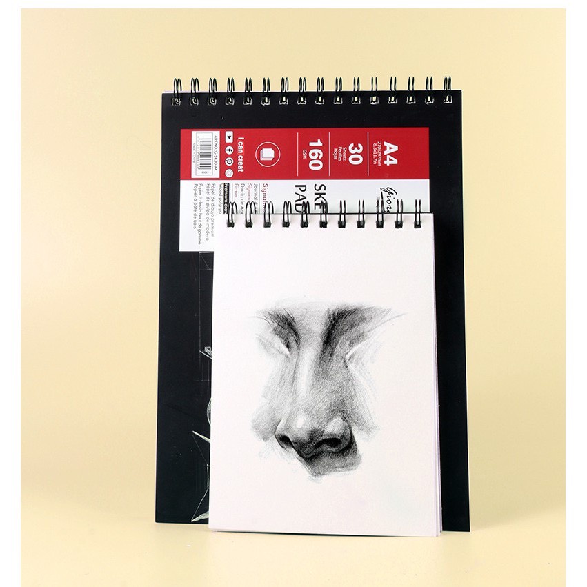 Sổ Vẽ Sketchbook Sổ vẽ phác thảo vẽ chì Giorgione 160gsm (60 trang, Smooth)