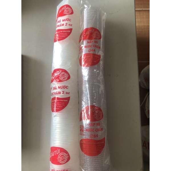 Set 100 hũ sốt 2Oz (60ml) đựng nước chấm, đựng tương ớt có nắp đậy chắc chắn