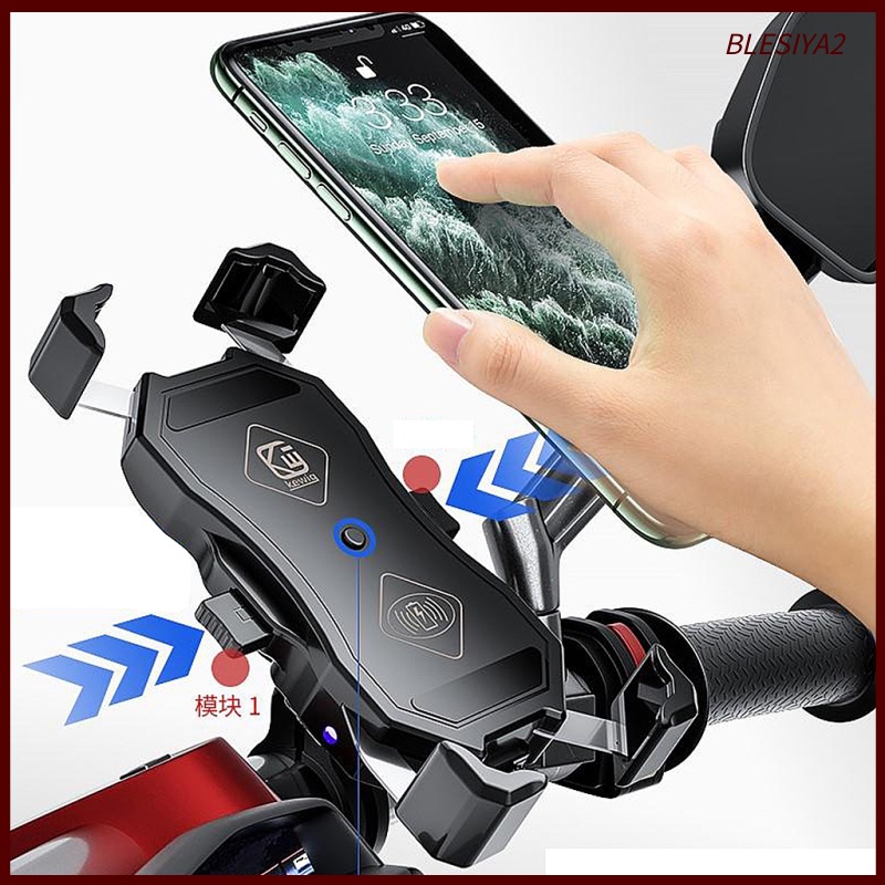 [BLESIYA2] 15W QI Fast Charging Wireless Car Charger Auto Clamping Phone Holder Mount