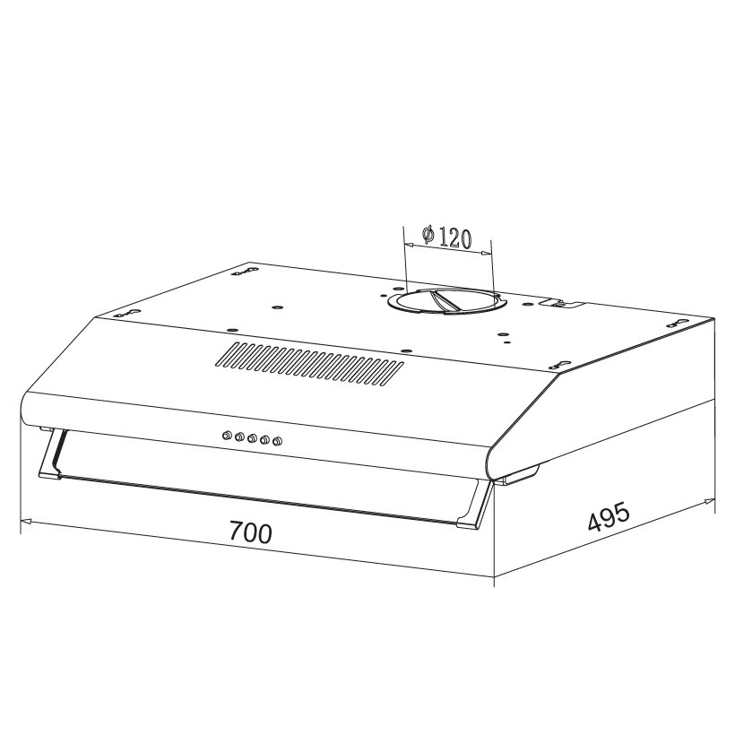 Máy hút mùi bếp 7 tấc Faster FS-0470P