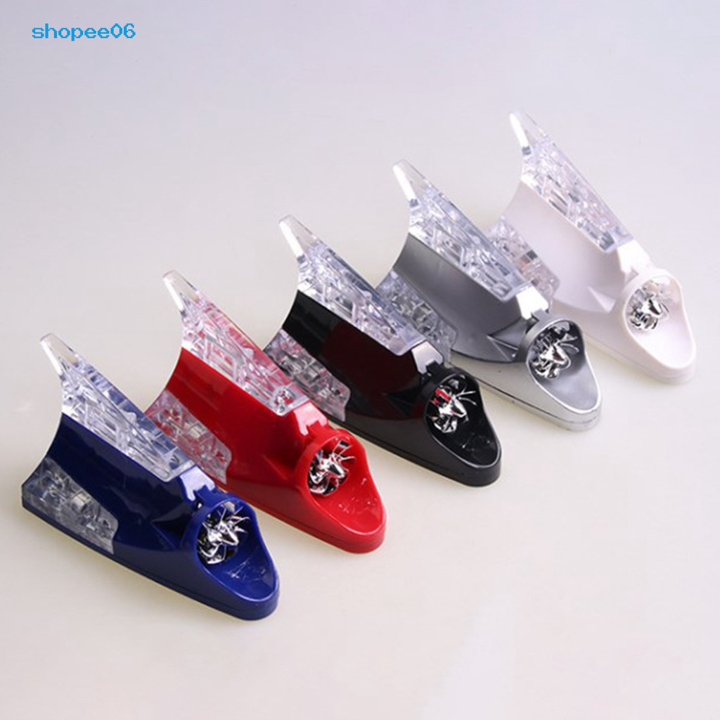 Ăng Ten Hình Vây Cá Mập Gắn Xe Hơi Chống Va Chạm Có Đèn LED