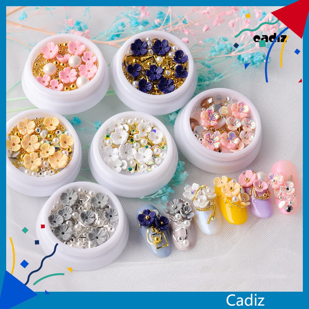 [Hàng mới về] Hộp Phụ Kiện 3D Trang Trí Móng Tay