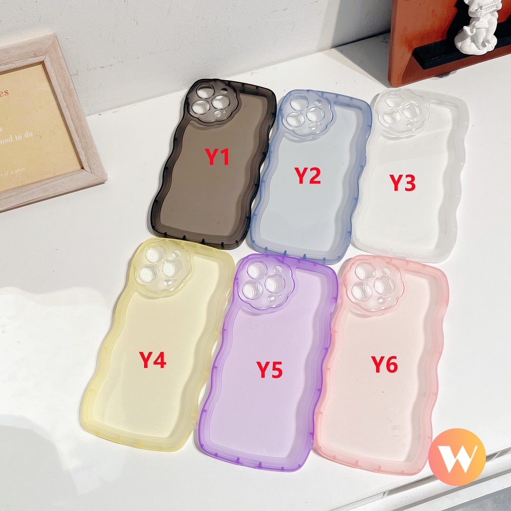 Ốp Điện Thoại TPU Mềm Trong Suốt Màu Sắc Ngọt Ngào Cho iPhone 11 Pro Max 14 12 Pro Max 7 8 XS Max SE 2020