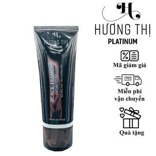 Sữa rửa mặt kim cương đen HƯƠNG THỊ PLATINUM Black Diamond 120ml + tặng mẫu thử nước hoa