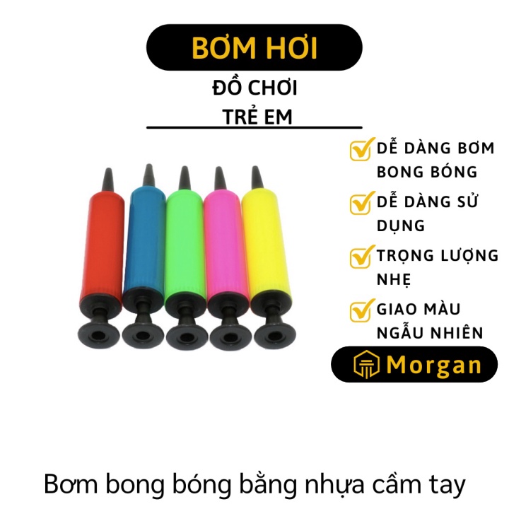 Bơm Bong Bóng - Dụng Cụ Bơm Hơi Cầm Tay Bằng Nhựa Tiện Lợi, Dễ Sử Dụng 5352