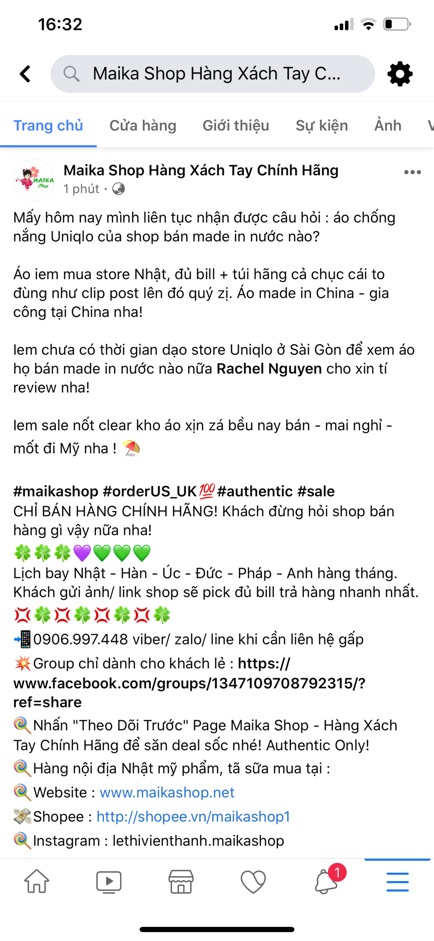 Áo chống nắng Uniqlo chất Airism làm mát bill Nhật