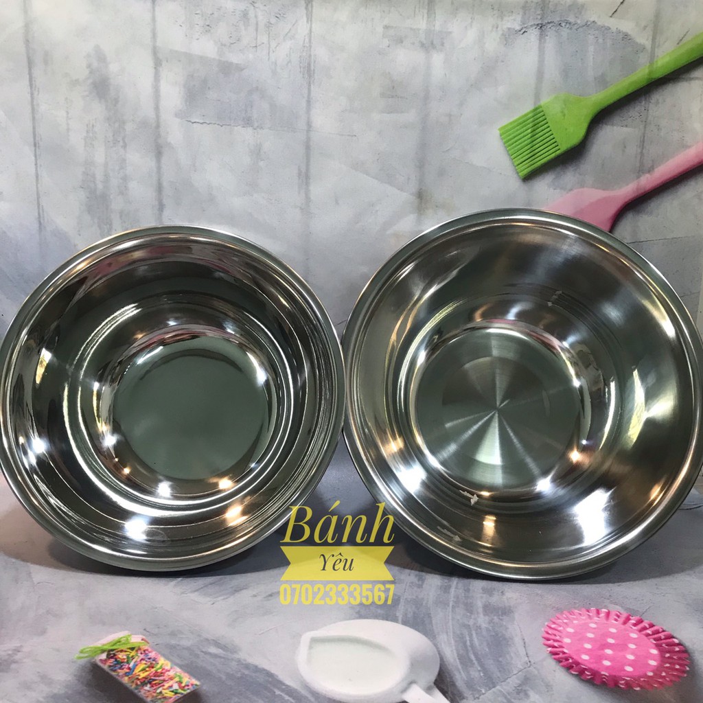 Tô Trộn/Âu Trộn Bột Inox 20cm-28cm