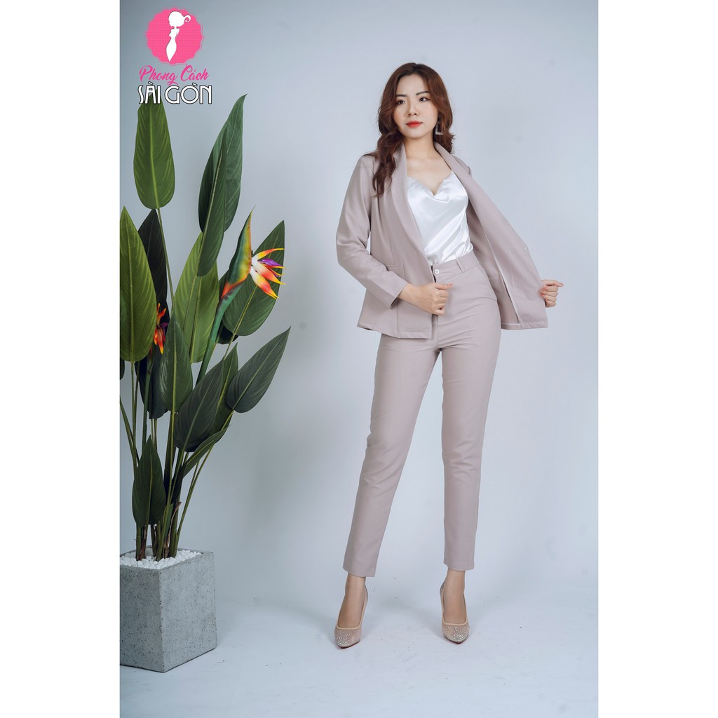 Set nguyên bộ Phong Cách Sài Gòn 3 món áo vest quần dài kèm áo trong SJ762 | BigBuy360 - bigbuy360.vn