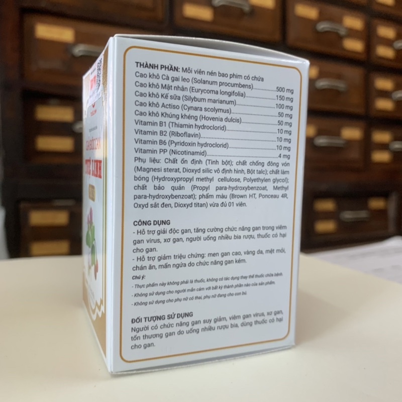 Giải Độc Gan Tuệ Linh Plus - Mới 2022 cải tiến - Hộp 60 viên - Bảo vệ & phục hồi gan, giảm men gan, Viêm gan virus