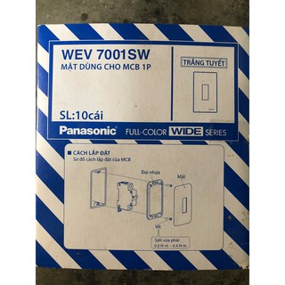 [Rẻ vô địch] Mặt át đơn Panasonic WEV7001SW(1 Cái)