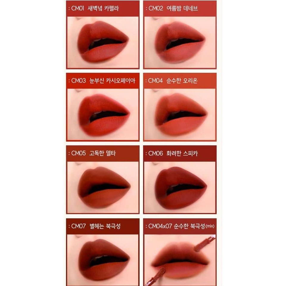 Son kem lì Black Rouge Cream Matt Rouge hàng chính hãng | Thế Giới Skin Care