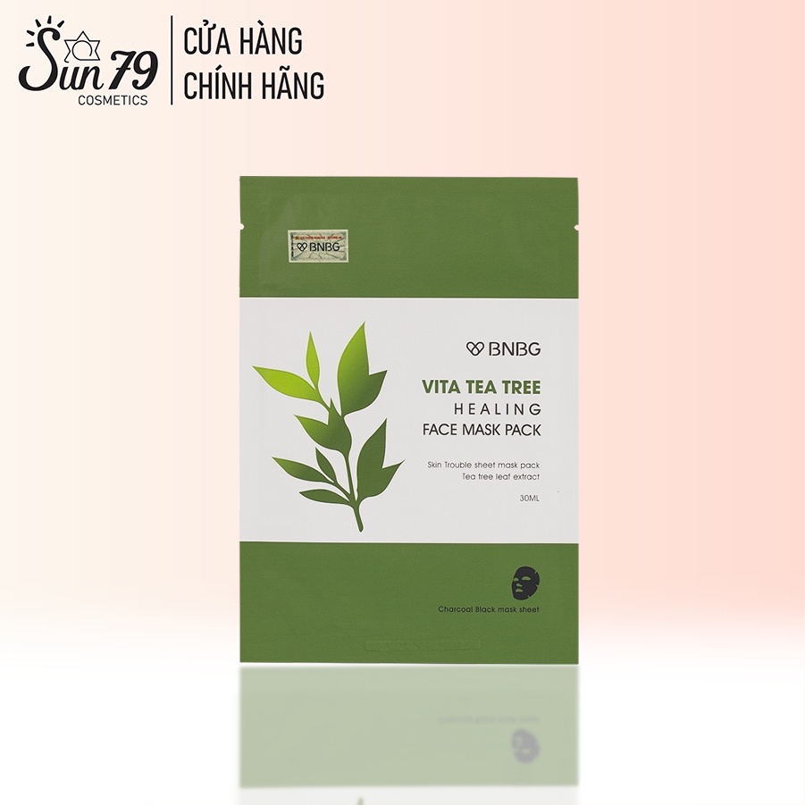 Mặt nạ  giảm mụn chiết xuất tràm trà BNBG Vita Tea Tree Healing Face Mask Pack 30ml