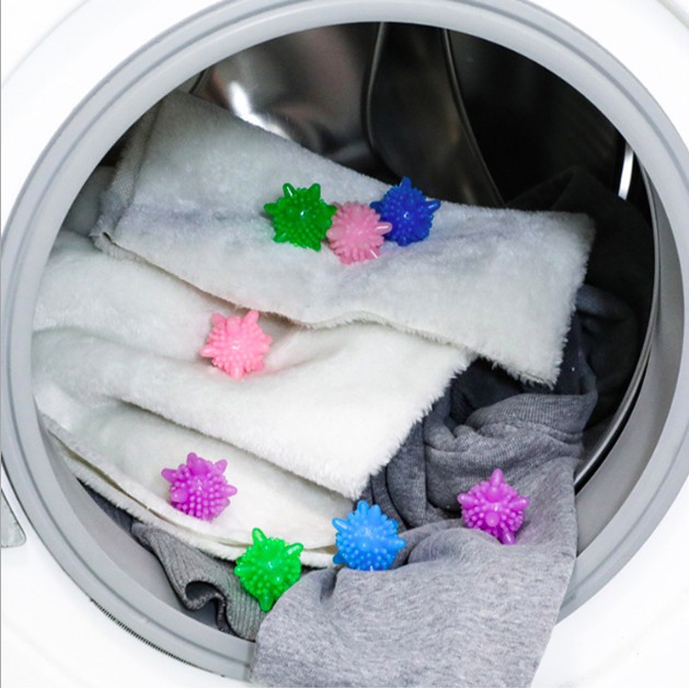 💥💥 (Set 10) Bóng giặt cầu gai giặt đồ máy nước giặt xả tẩy siêu sạch bột bẩn - Chống nhăn phẳng quần áo thông minh