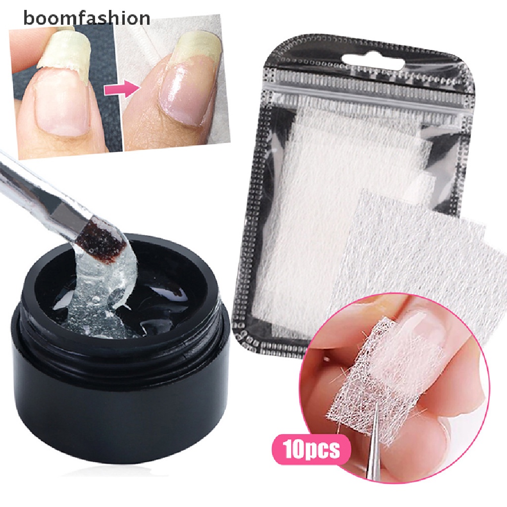 [boomfashion] 20ml Cracked Nail Repair Gel Polish Fiberglass Extension Building UV Nail Gels [new]