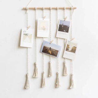 Macrame treo ảnh trang trí phòng, treo tường noDTA.02
