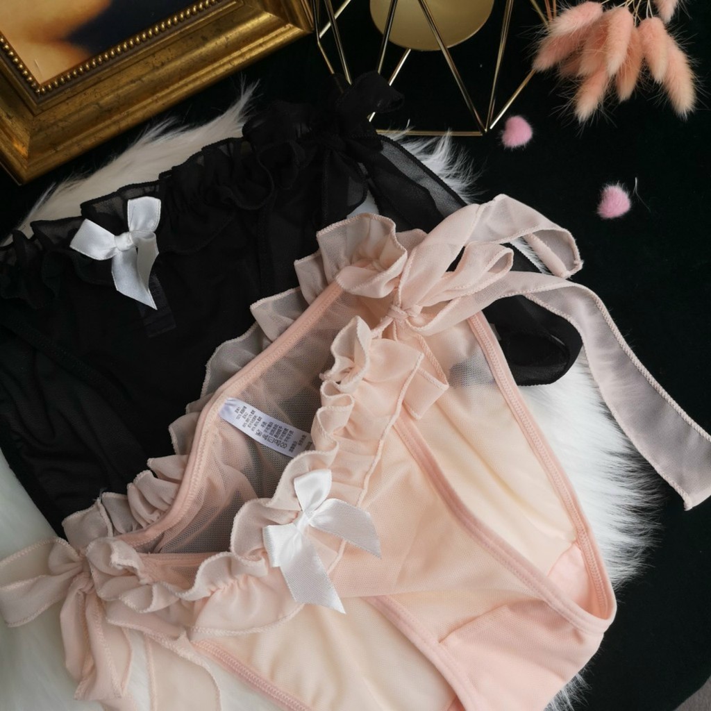 Quần Lót Nữ Tiểu Thư Buộc Nơ Sexy -  Quyến Rủ - Gợi Cảm Min Underwear 57250 (Không Nơ Đùi ) - Freesize 45 - 60kg | BigBuy360 - bigbuy360.vn