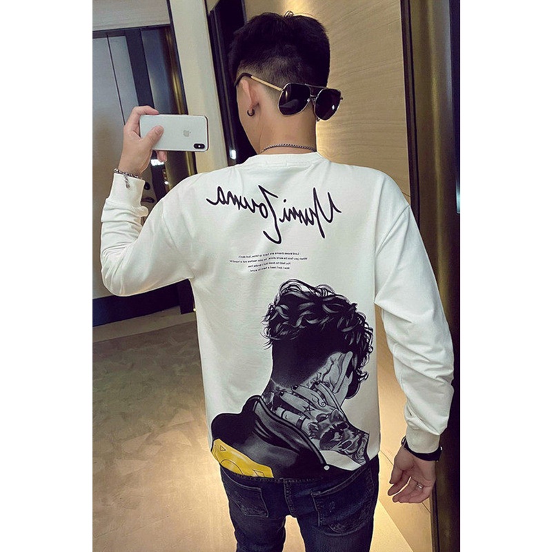 Áo Thu Đông Nam Dài Tay, Áo Nỉ Nam Chất Poly Mềm Mịn Co Dãn Cổ Tròn In 3D- MÃ TD50