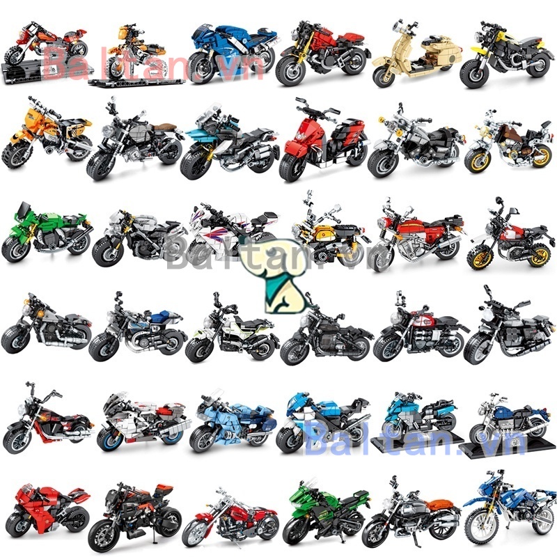 Ba❤️Tương Thích Với / Khối / Xe Máy /701100-701136/701102/701103(Pre-2)/ Khối Xây Dựng / Đồ Chơi / Đồ Chơi