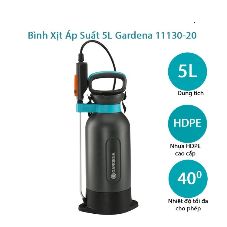 Bình Tưới Cây Áp Suất 5l Gardena 11130-20