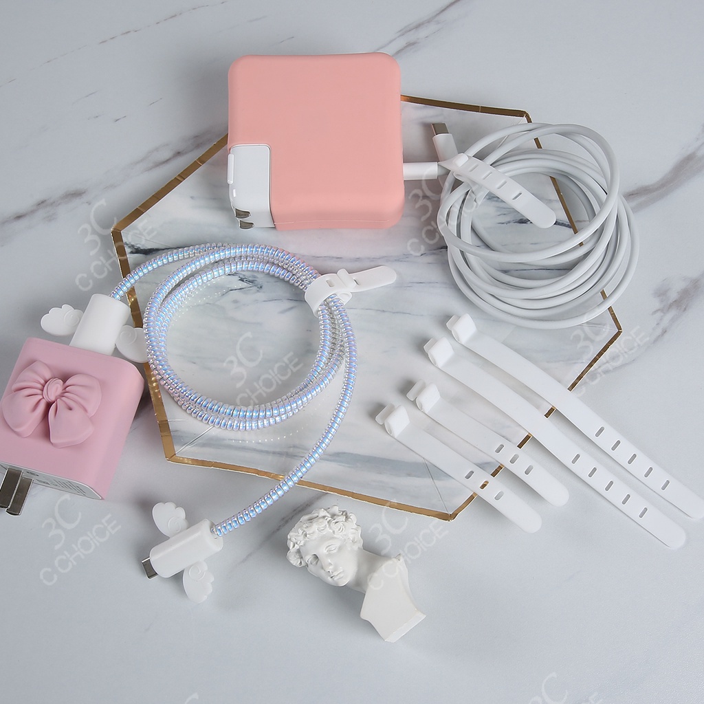 Dây quấn buộc gọn gàng cho cáp sạc/tai nghe bằng silicon tiện dụng GALA HOME
