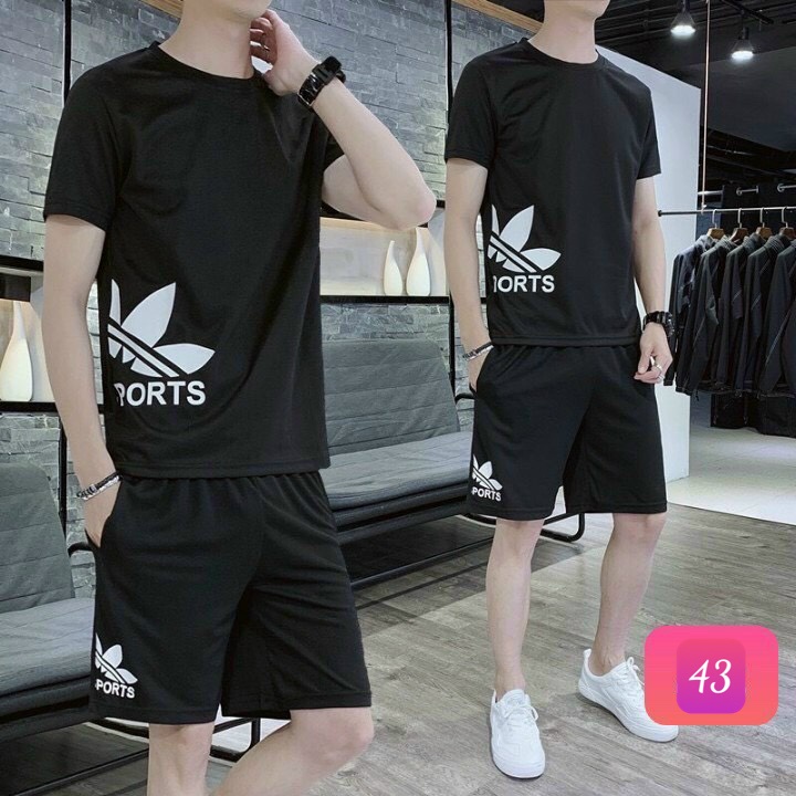 Đồ Bộ Thể Thao Nam Thun Cotton Co Giãn Mặc Ở Nhà Phối Họa Tiết Nhiều Màu M264