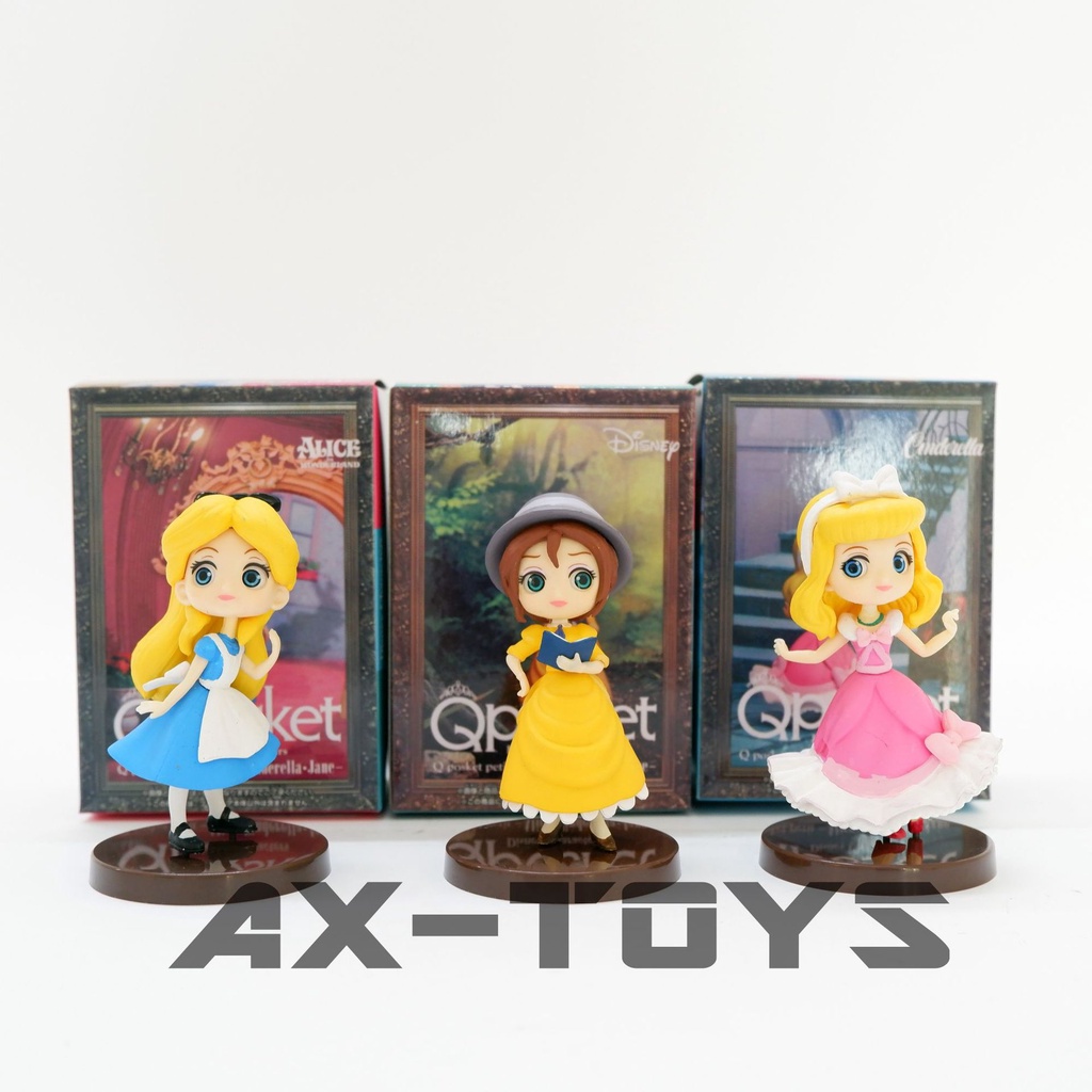 Bộ 3 Mô Hình Công Chúa Disney Phiên Bản Q Dùng Trang Trí Nhà Cửa