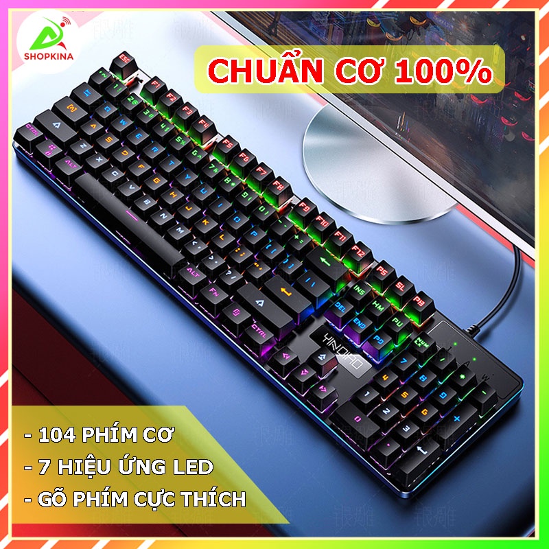 BÀN PHÍM CƠ Gaming Có Dây ZK3 FULL LED, Blue Switch Gõ Cực Đã Cho Laptop Máy Tính PC, Cổng USB