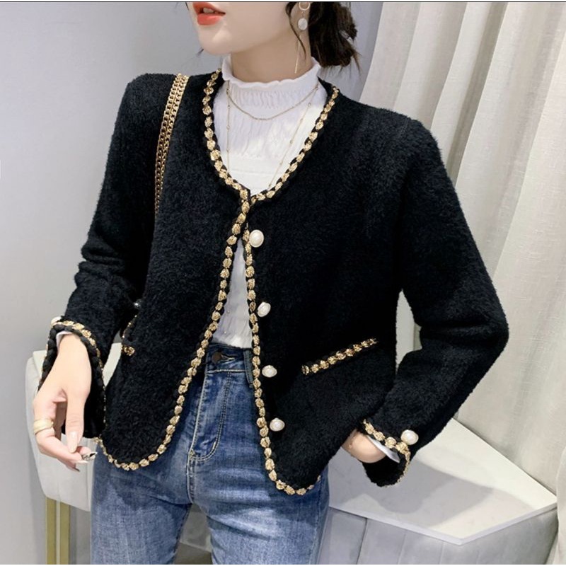 Áo Cardigan len lông thỏ