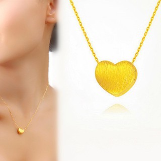 🔥Hot🔥Vòng cổ mặt dây chuyền trái tim 24k Trang sức mạ vàng Thời trang nữ Vòng cổ không phai