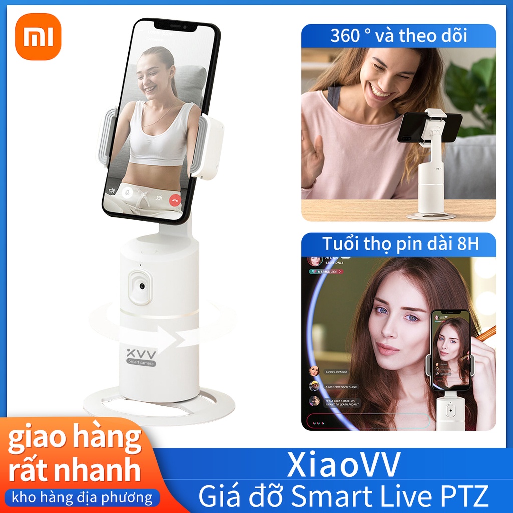 Xiaovv Giá đỡ Smart Live PTZ Xoay 360 ° Gimbal Cho điện Thoại Di động Của Bạn Chụp Life VLOG Thích Hợp Cho Xiaomi Huawei