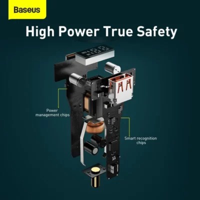 Tẩu sạc ô tô Baseus Supreme Digital Display PPS Dual Fast Charger Car sạc nhanh dùng cho ô tô