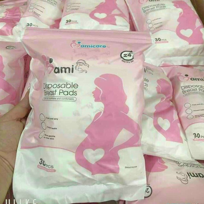 Thấm sữa Mami Care Hàn Quốc siêu thấm hút túi 30, 100 miếng cao cấp