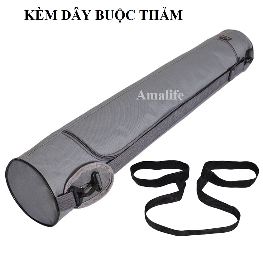 Túi Đựng Thảm Tập Yoga PU TPE 6mm Cao Cấp Tặng Kèm Dây Buộc Thảm Tập Yoga Chuyên Dụng - Chính Hãng Amalife