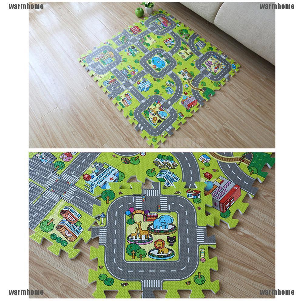 Set 9 tấm thảm xốp lắp ráp dùng làm sân chơi an toàn dành cho các bé
