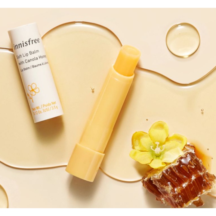 Son Dưỡng Môi Dưỡng Ẩm Cho Môi Mềm Mại Innisfree Canola Honey Lip Balm 3.5g