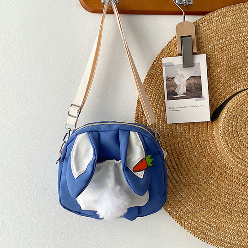 Túi đeo chéo IELGY hình tai thỏ hoạt hình hài hước cho nữ
