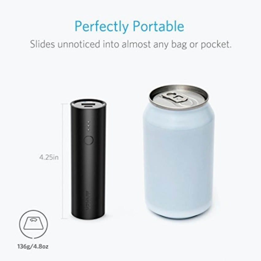 Pin sạc dự phòng ANKER PowerCore 5000mAh Portable Charger - A1109