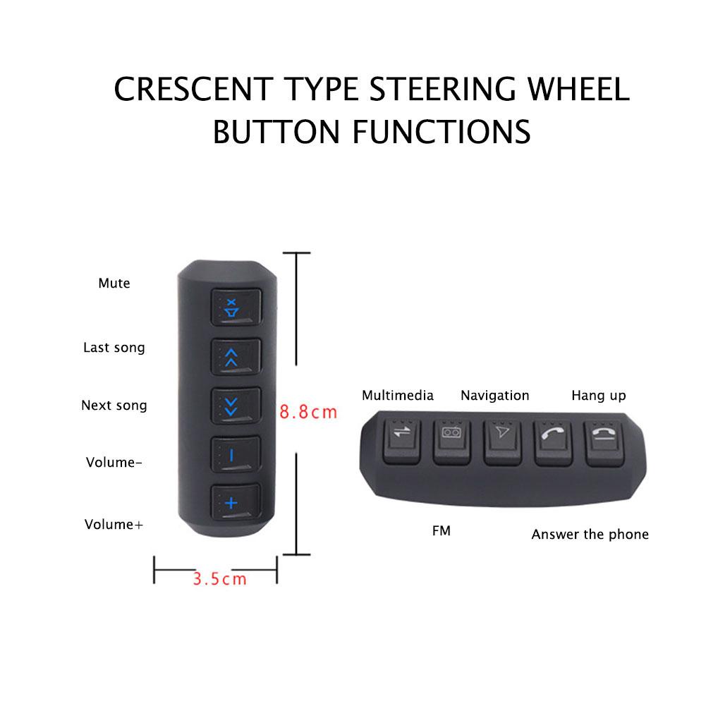 MG 2 cái đa năng phát sáng vô lăng ô tô điều khiển từ xa Các nút điều khiển không dây đa chức năng