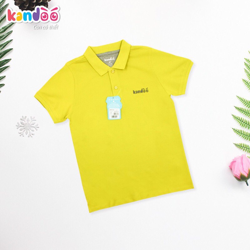 (gốc 245k) Áo polo trẻ em Kandoo màu vàng mơ